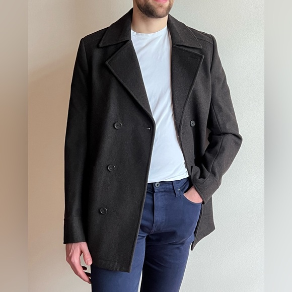 Hugo Boss Brown Peacoat - Size L - Picture 7 of 7